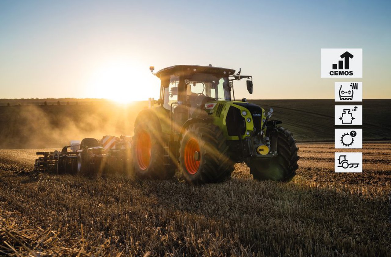 CLAAS presenta o sistema de asistencia CEMOS para tractores