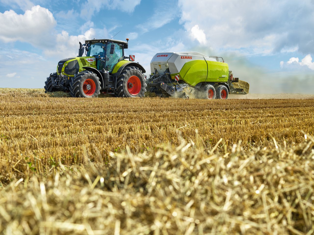 Novas innovacións súmanse á empacadora Quadrant Evolution de Claas