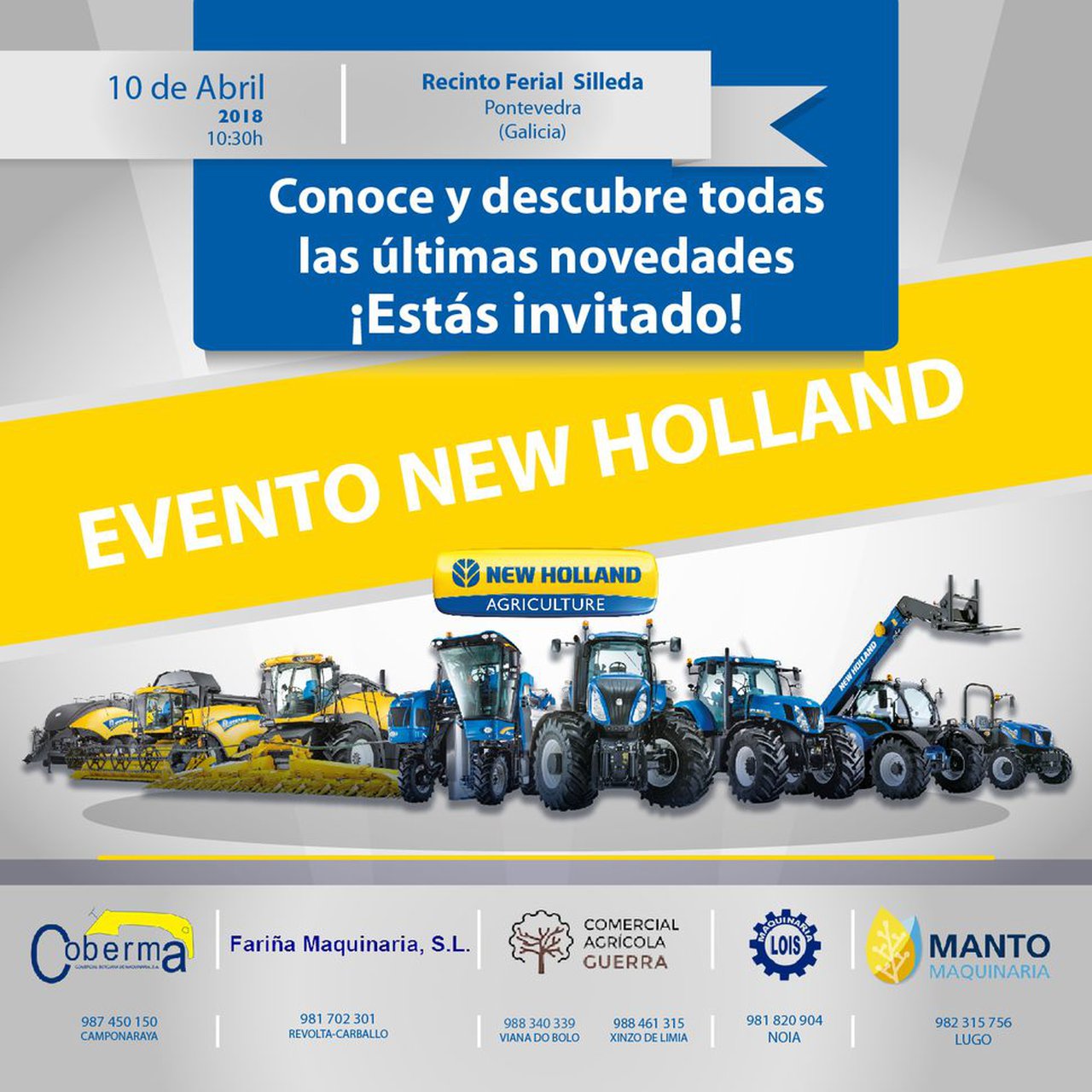 New Holland presentará sus novedades el día 10 de abril en Galicia