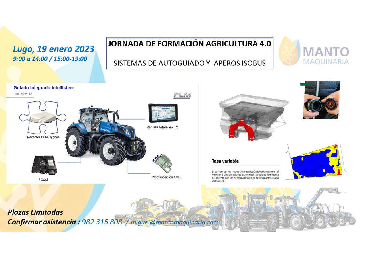 Manto Maquinaria organiza una jornada de formación sobre agricultura 4.0
