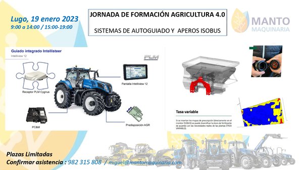 Manto Maquinaria organiza una jornada de formación sobre agricultura 4.0