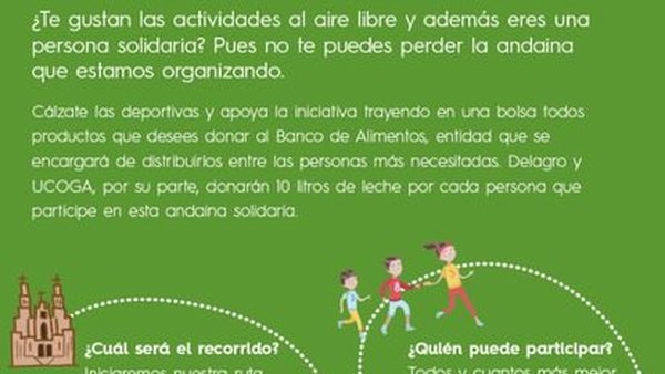 Ucoga e Delagro organizan unha ruta solidaria en Santiago de Compostela