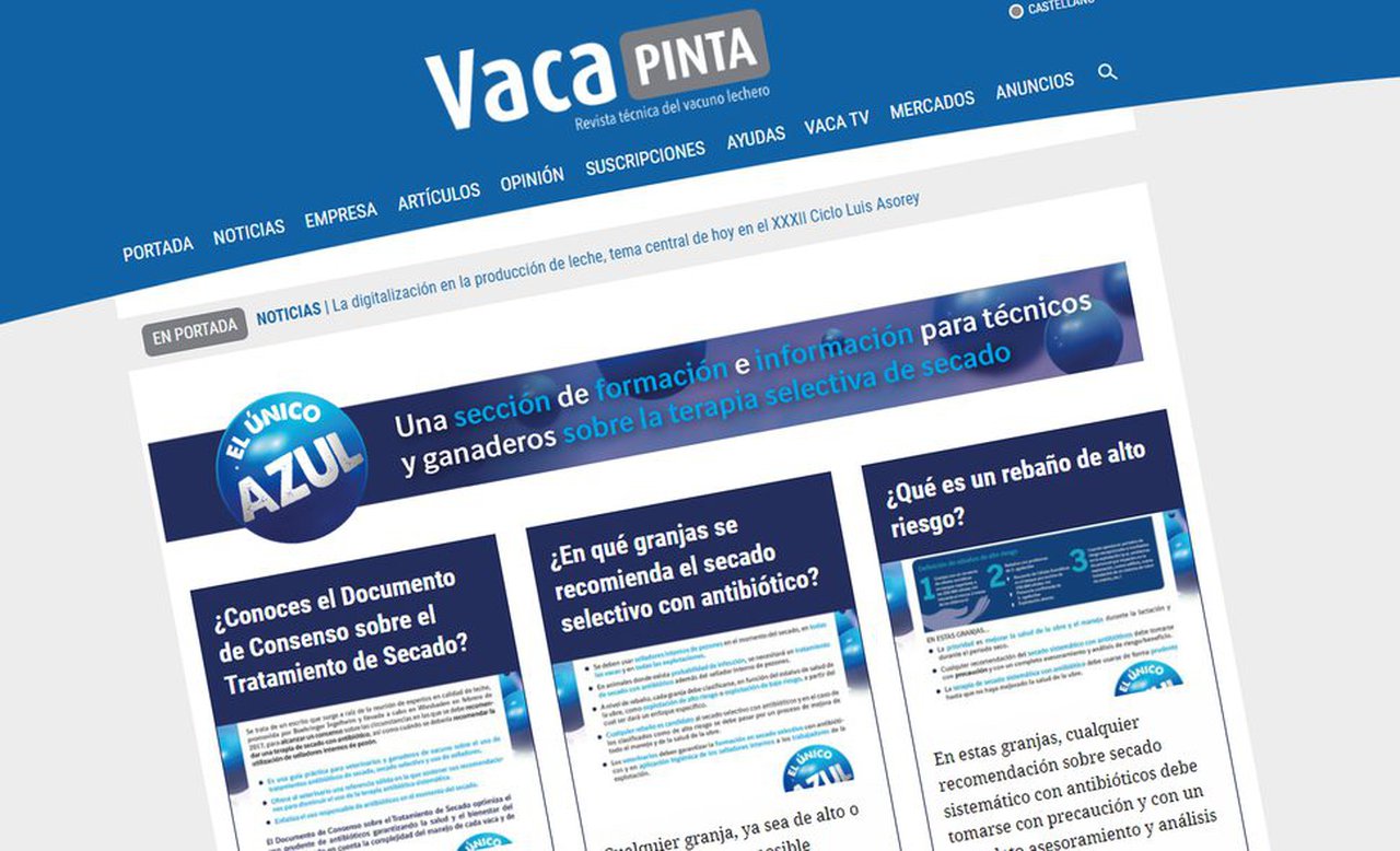 El Único Azul, unha sección bisemanal sobre o proceso de secado