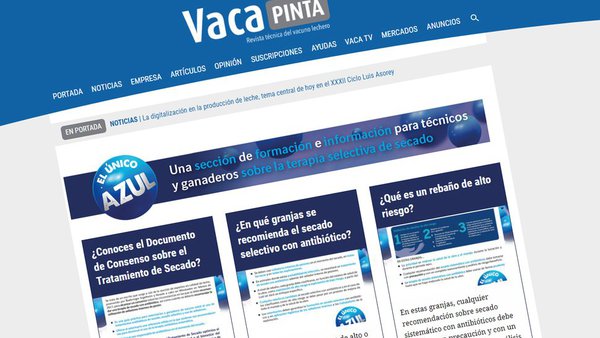 El Único Azul, unha sección bisemanal sobre o proceso de secado