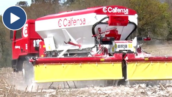 Calfensa presenta o seu servizo de esparexido de calcarias e fertilizantes