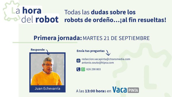 Juan Echeverría contestará mañana a vuestras dudas en La Hora del Robot