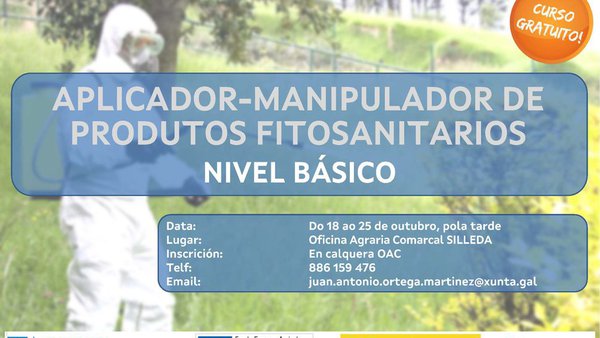 Nuevo curso de aplicador de fitosanitarios