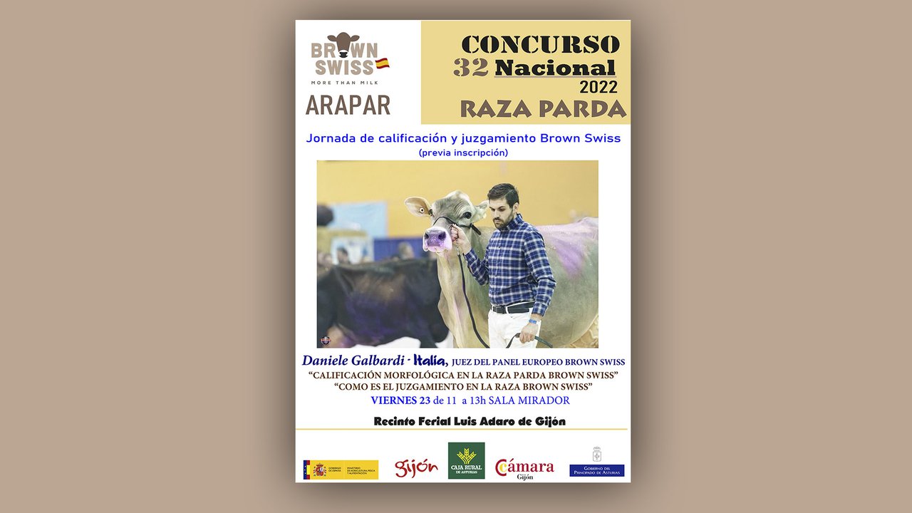 Jornada de calificación y juzgamiento de brown swiss, este viernes en Gijón