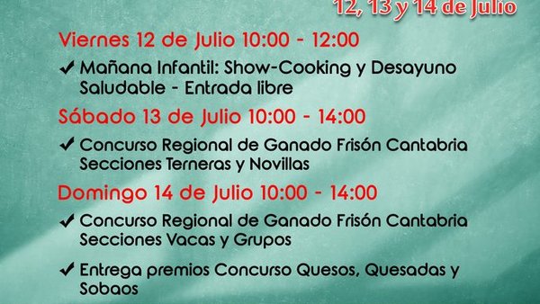 Todo a punto para la celebración del Fin de Semana de la Leche en Torrelavega