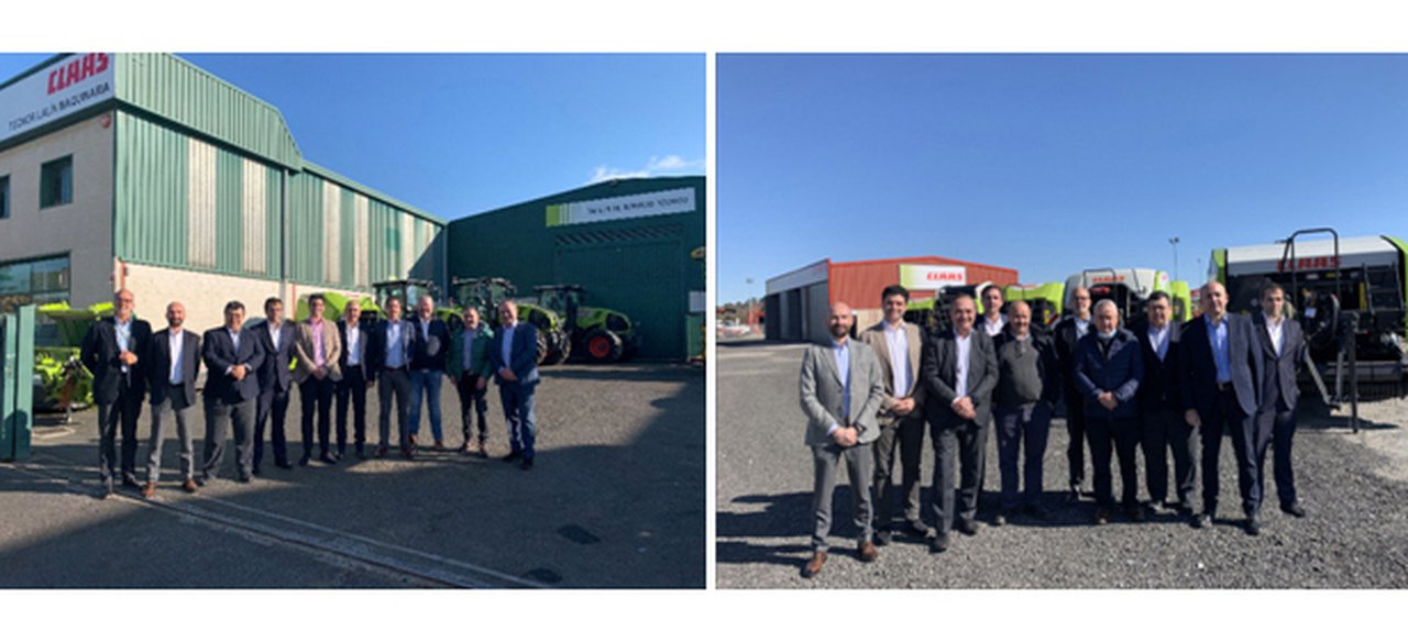 Visita da dirección de Claas aos seus concesionarios exclusivos para Galicia