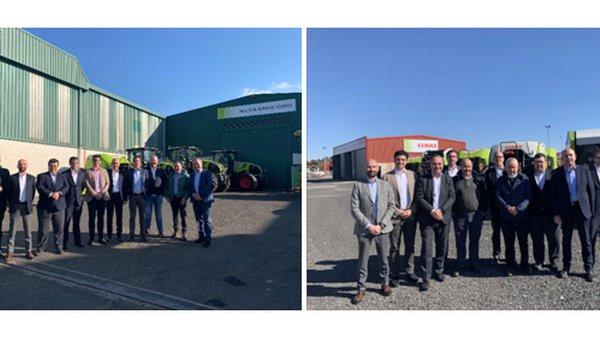 Visita da dirección de Claas aos seus concesionarios exclusivos para Galicia