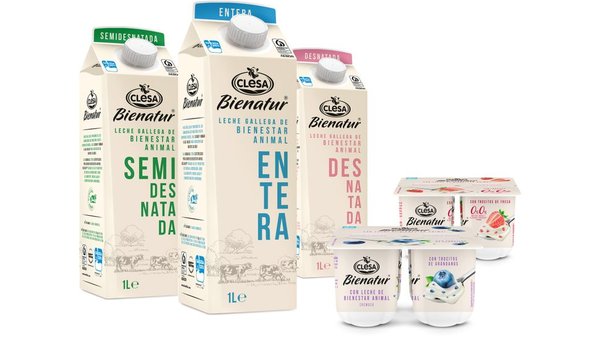 Clesa lanza Bienatur, a súa nova gama de leites e iogures de benestar animal