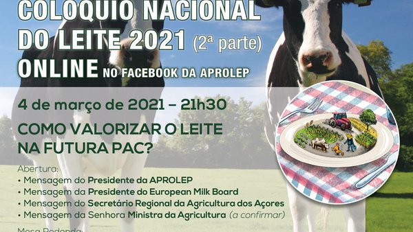 Aprolep celebra este jueves la segunda parte de su Coloquio Nacional de la Leche 2021
