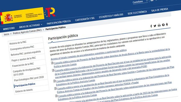 El MAPA inicia el procedimiento de consulta pública de los reales decretos para la aplicación de la próxima PAC