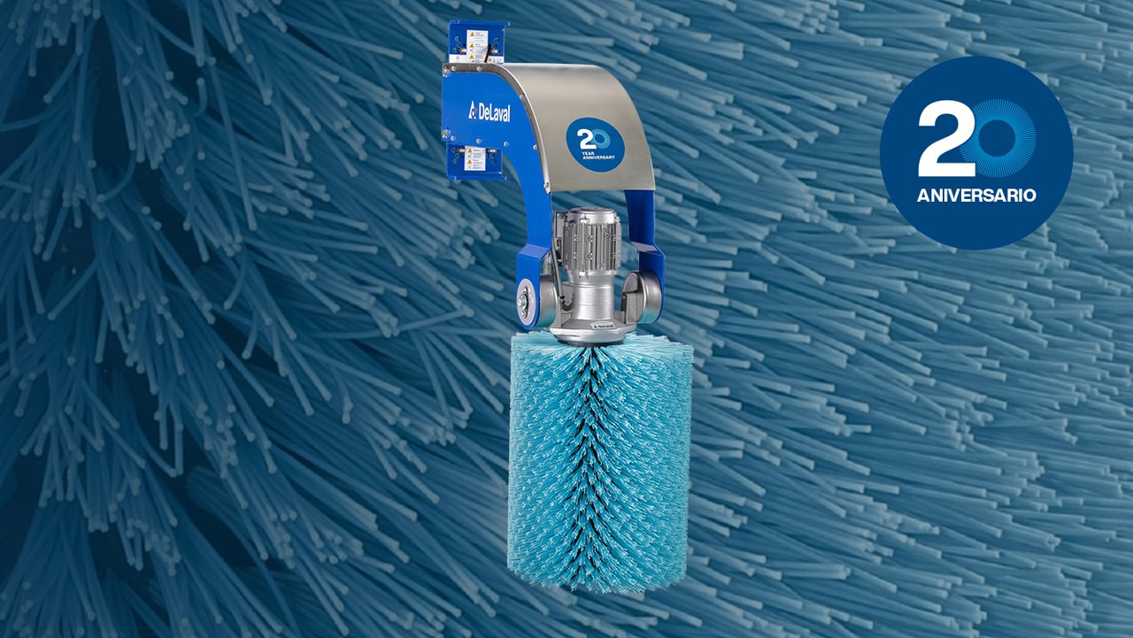 Edición especial del cepillo rotativo de DeLaval por su vigésimo aniversario