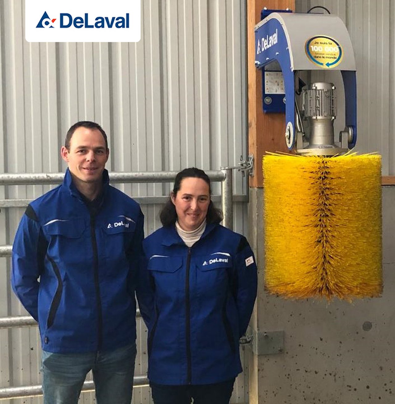 DeLaval vende su cepillo rotativo para vacas SCB número 100.000