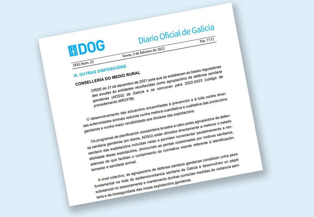 La Xunta convoca las ayudas para las agrupaciones de defensa sanitaria ganaderas