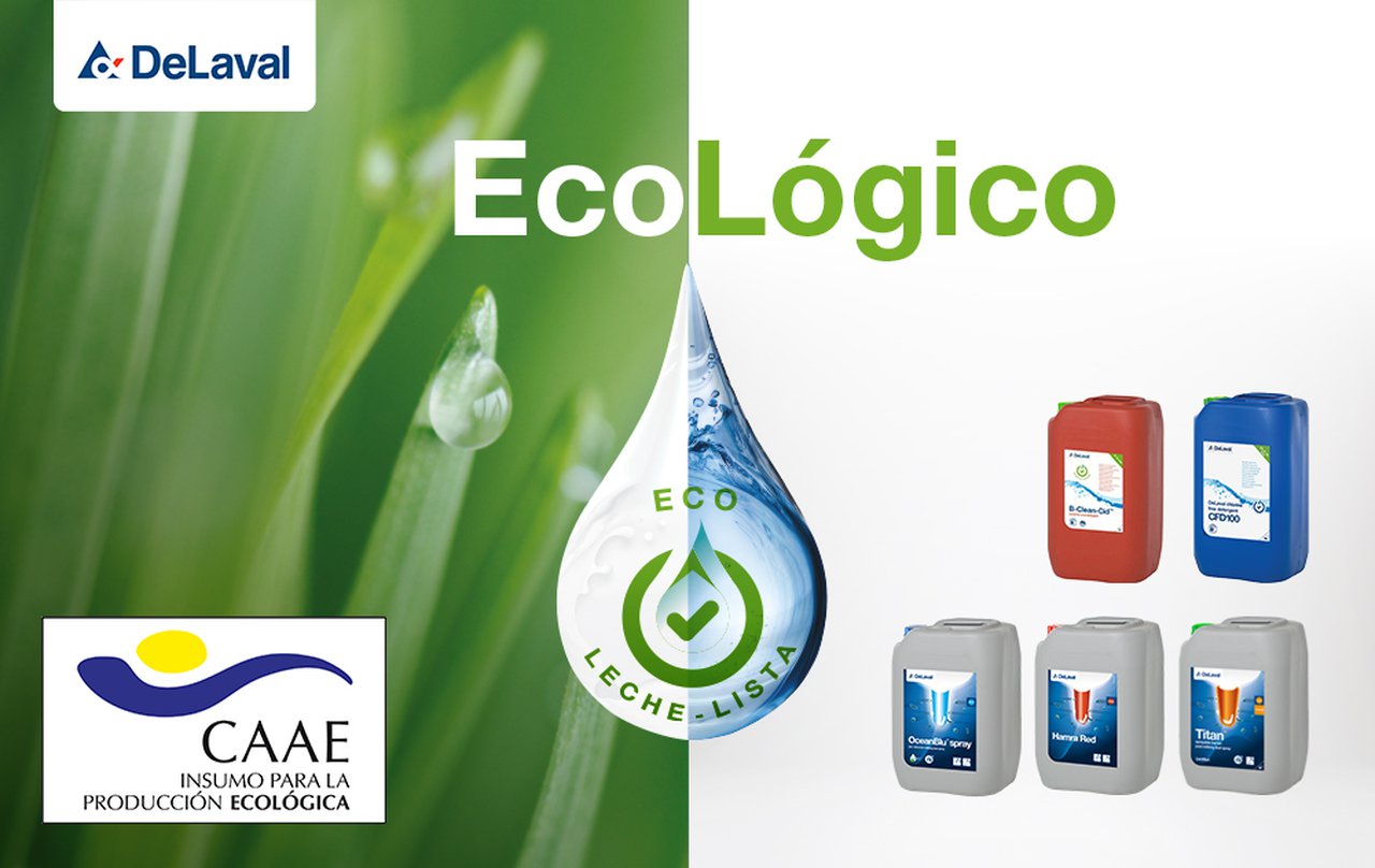 DeLaval certifica productos de higiene y limpieza con el sello CAAE, que los acredita como aptos para ser utilizados en producción ecológica