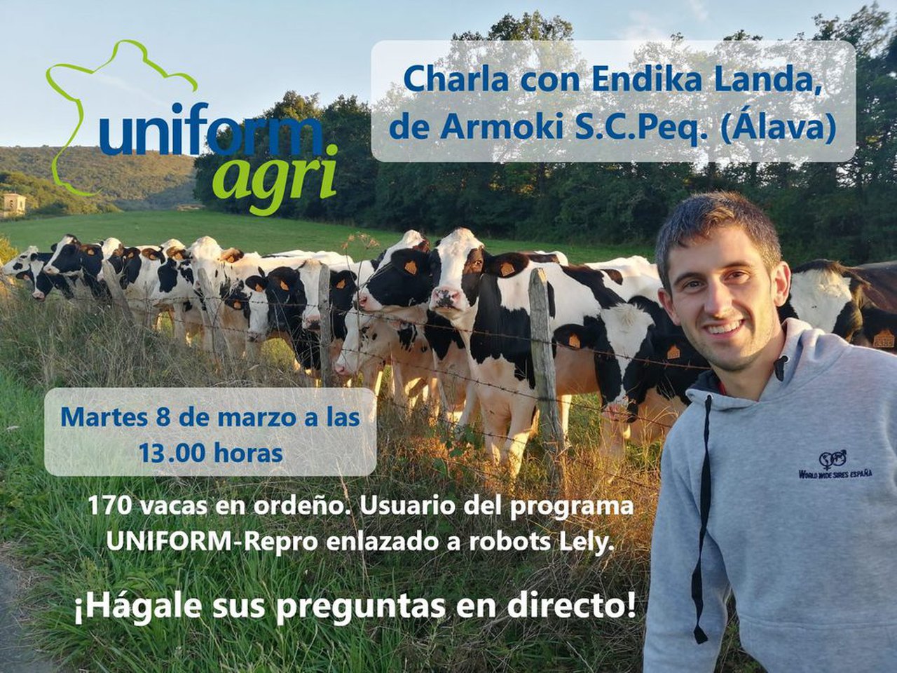 Charla en directo de Uniform-Agri sobre o programa UNIFORM-Repro