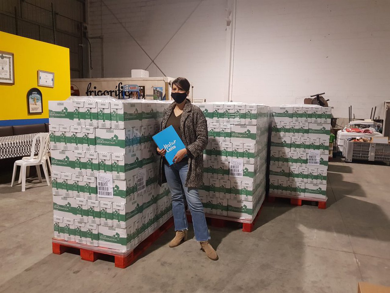 Naturleite entrega un segundo lote de 15.000 litros de leche al Banco de Alimentos de Lugo