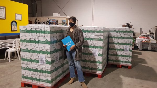 Naturleite entrega un segundo lote de 15.000 litros de leche al Banco de Alimentos de Lugo