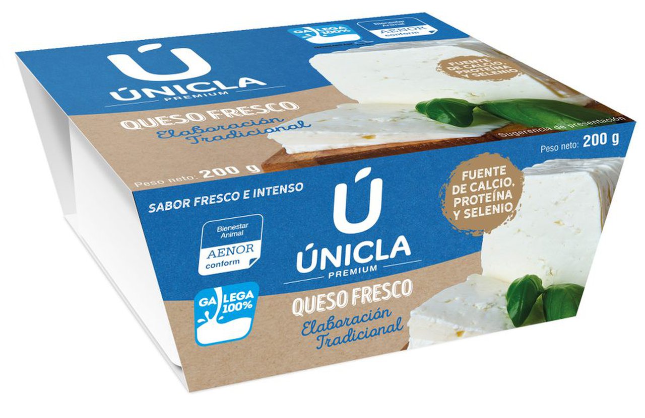 Únicla amplía a súa gama de produtos co seu novo queixo fresco