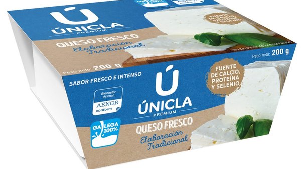 Únicla amplía a súa gama de produtos co seu novo queixo fresco