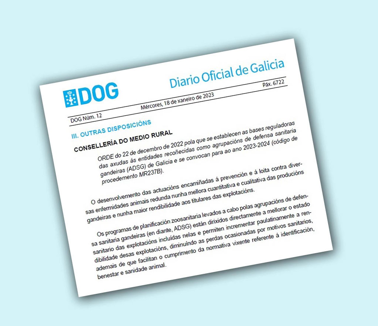La Xunta destina 2,15 millones de euros a las ayudas para las agrupaciones de defensa sanitaria ganaderas