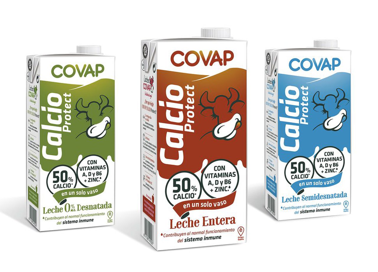 Lácteos COVAP lanza a súa nova gama Calcio Protect enriquecida con vitaminas e minerais