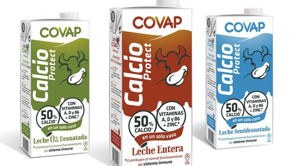 Lácteos COVAP lanza a súa nova gama Calcio Protect enriquecida con vitaminas e minerais