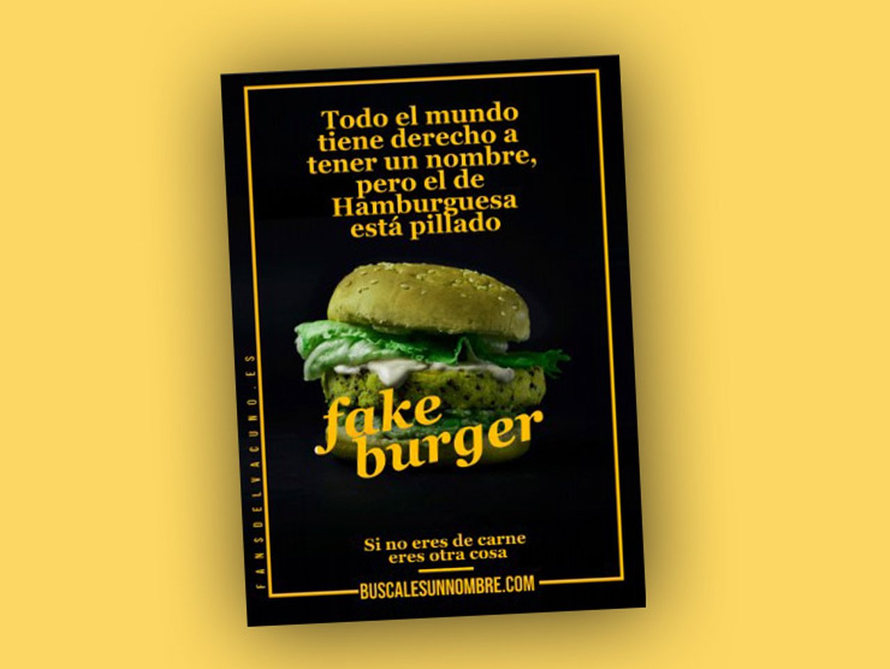 Provacuno reivindica el uso de la palabra hamburguesa con la campaña BuscalesUnNombre.com