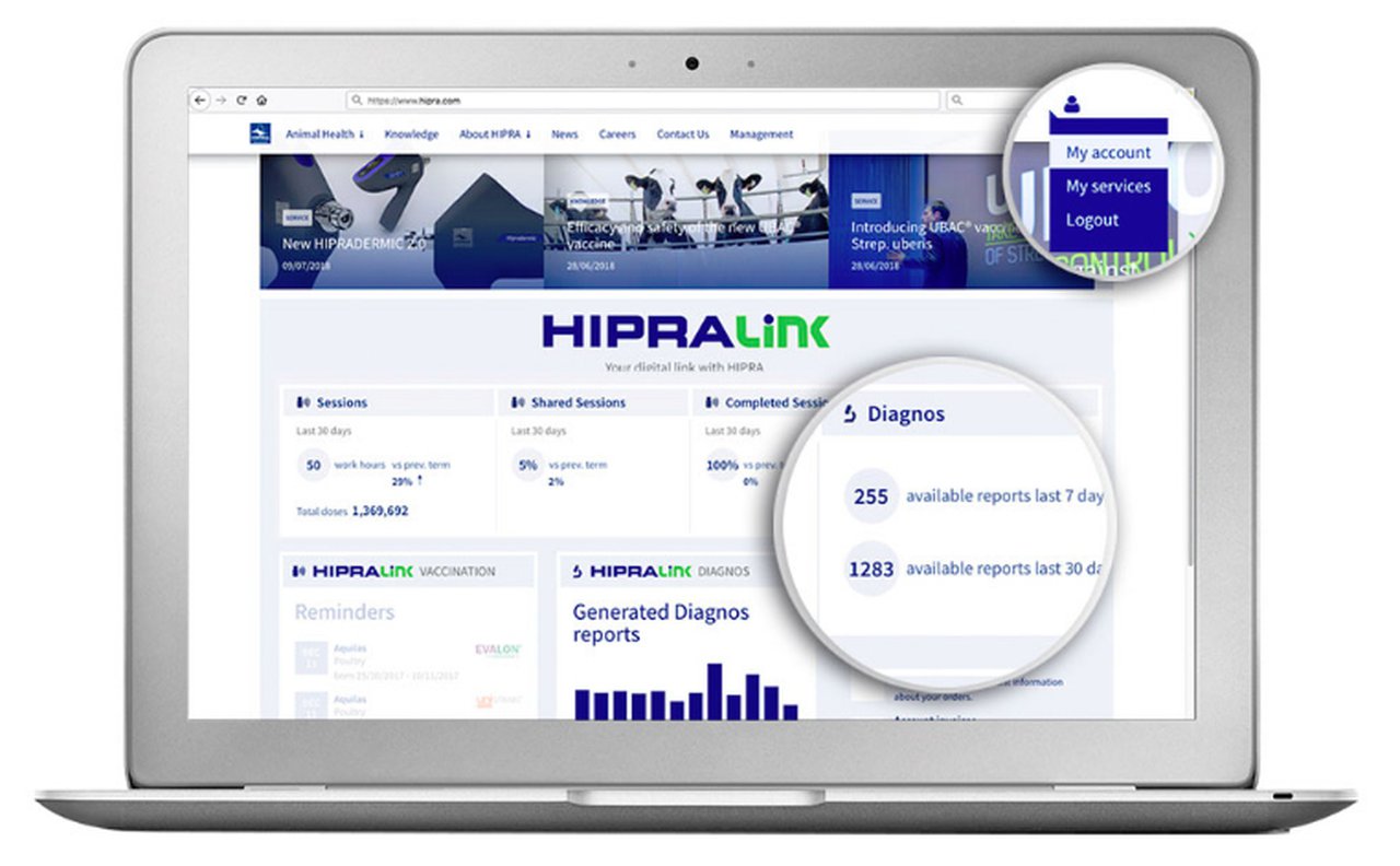 Hipra estrea novo Portal de Cliente na súa web
