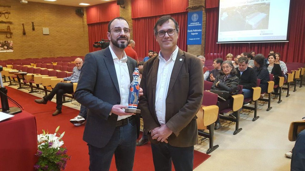 Manuel Cruz recibe un reconocimiento en la Escuela Politécnica de Ingeniería de Lugo