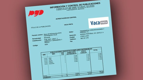 La tirada de Vaca Pinta, certificada oficialmente por PGD