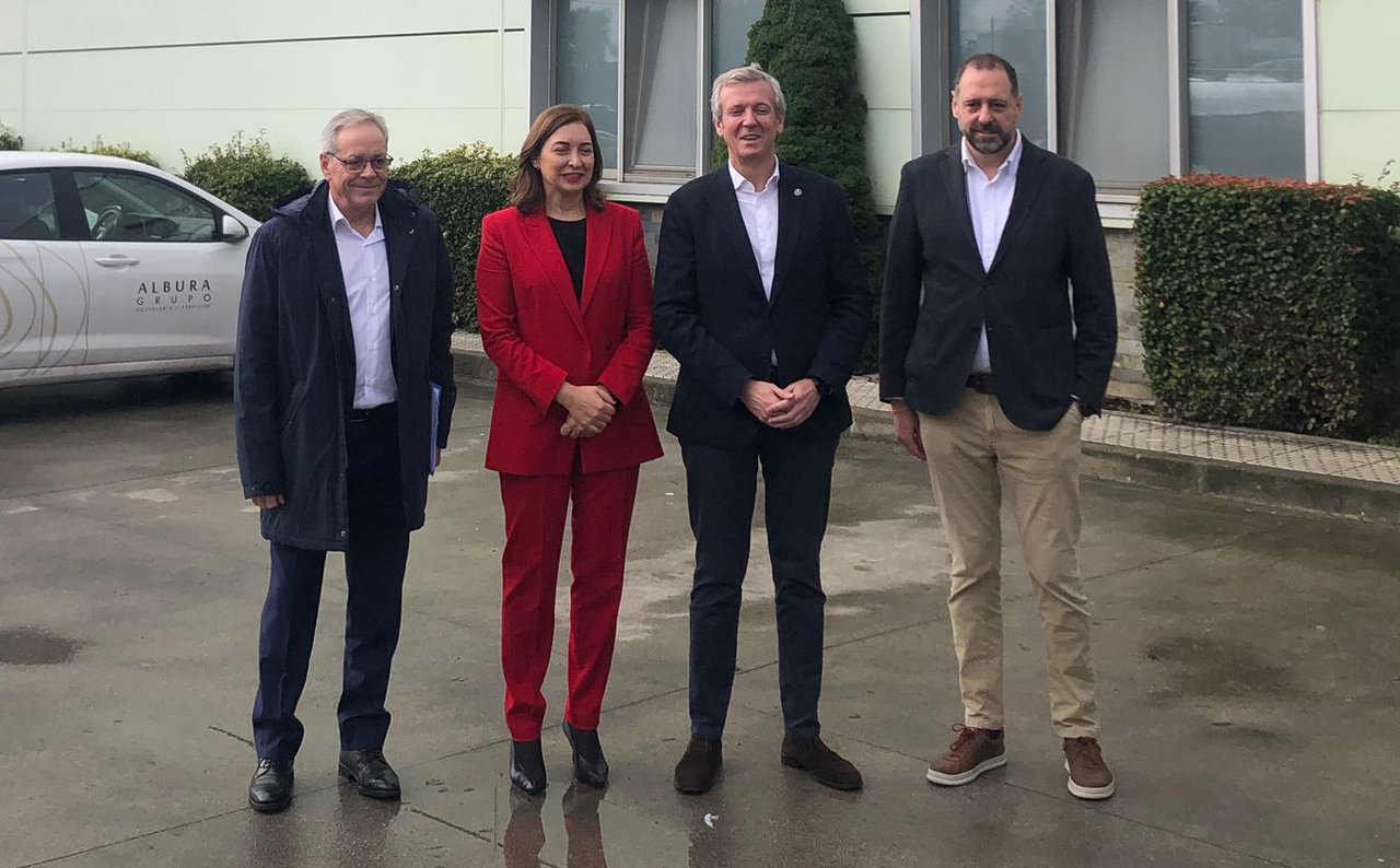 Grupo Lence recibe en su sede de Lugo a Alfonso Rueda, presidente de la Xunta de Galicia