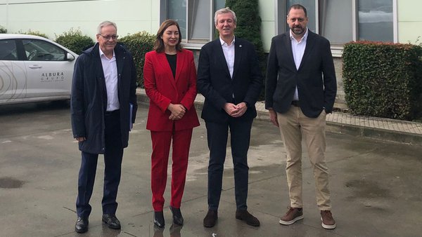 Grupo Lence recibe en su sede de Lugo a Alfonso Rueda, presidente de la Xunta de Galicia