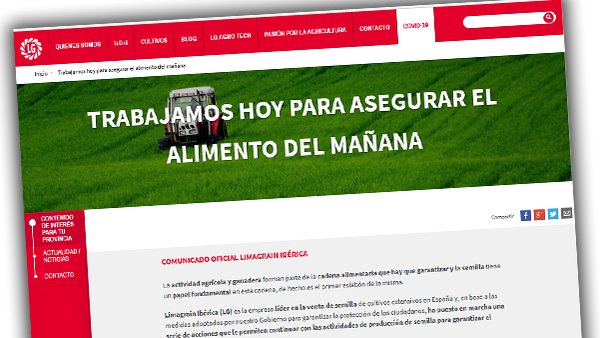Semillas LG habilita unha páxina de asesoramento personalizado para os agricultores