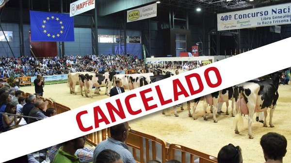Suspendido el Concurso Nacional de la Raza Frisona
