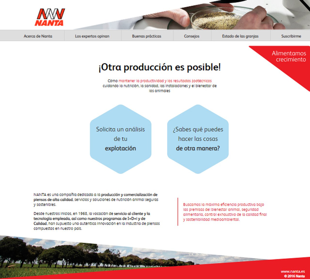 “Nutrición Sustentable”, de Nanta, cumpre dous anos de servizo