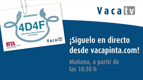 Retransmisión en directo del seminario 4D4F del IRTA