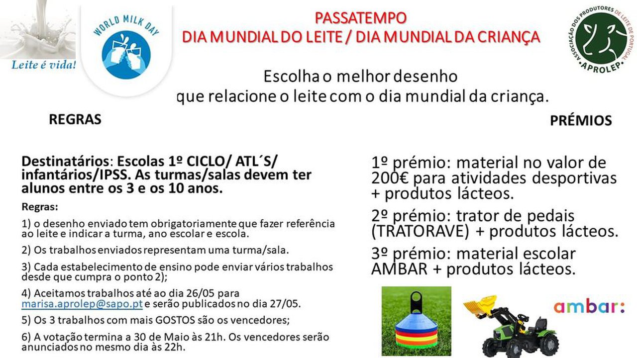 Aprolep organiza un pasatiempo para celebrar el Día de la Leche