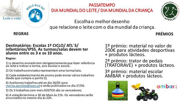 Aprolep organiza un pasatiempo para celebrar el Día de la Leche