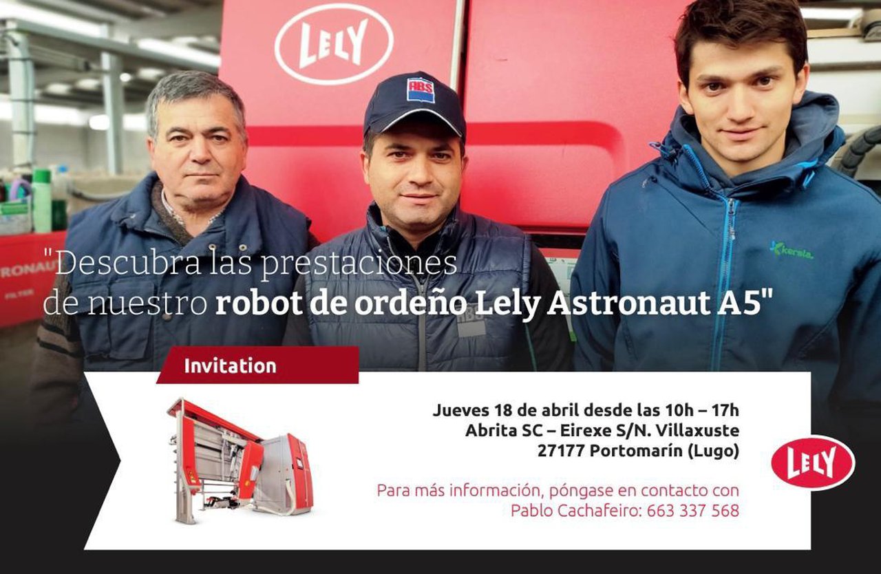Nueva jornada sobre Lely Astronaut A5, mañana en Abrita SC