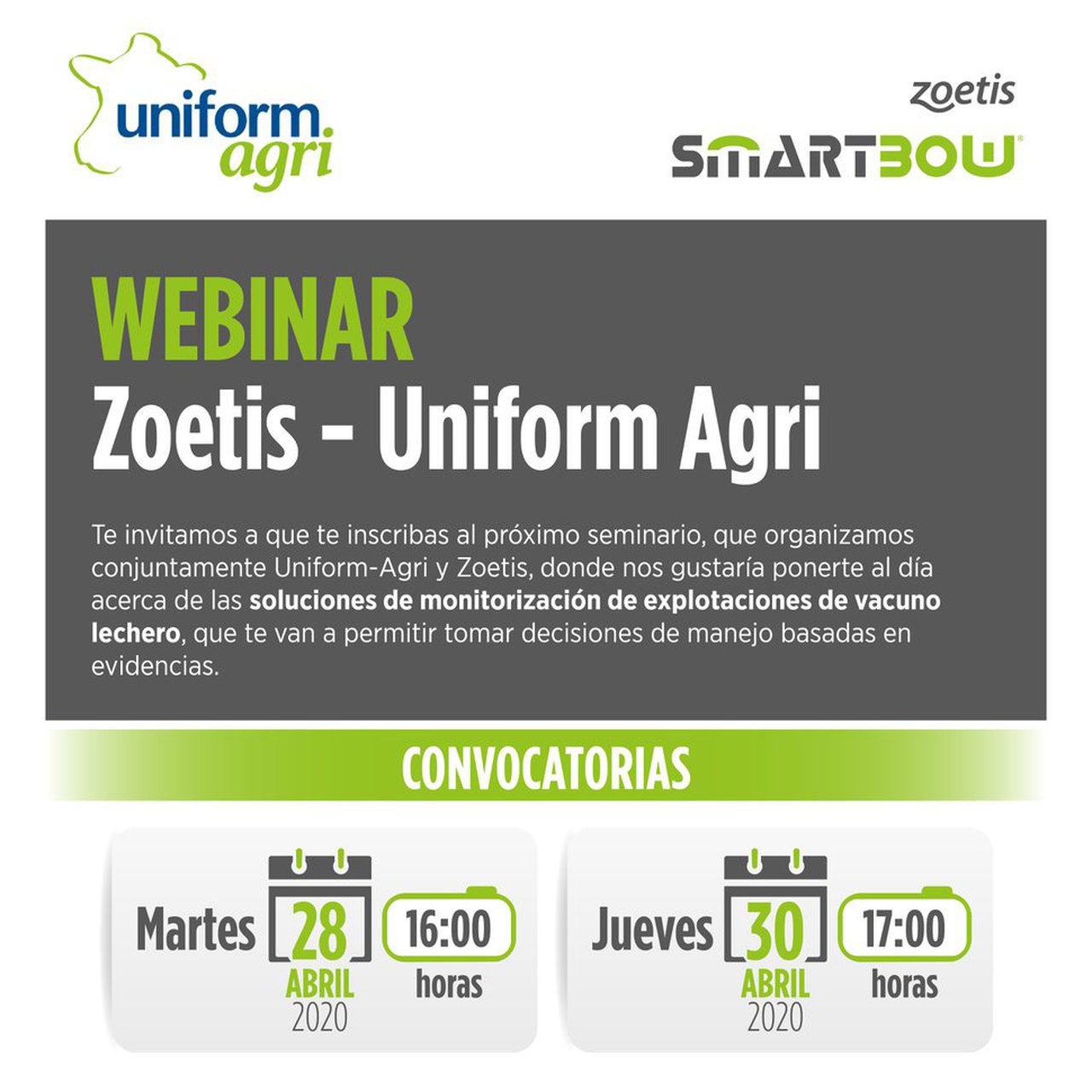 Seminario online conjunto de Zoetis y Uniform-Agri
