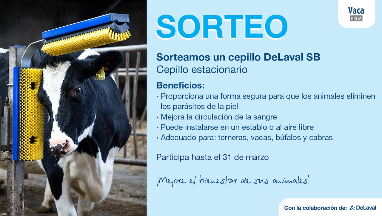 ¡Participa en nuestra encuesta para entrar el sorteo de un cepillo rascador de DeLaval!
