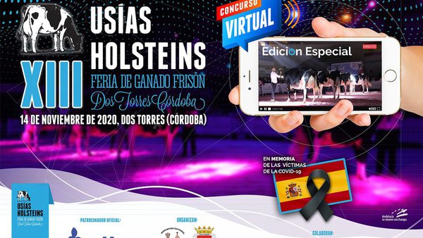 La feria de ganado frisón Usías Holsteins continúa adelante en versión digital