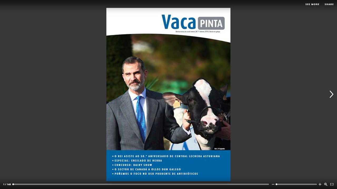 El número 1 de Vaca Pinta, disponible en gallego