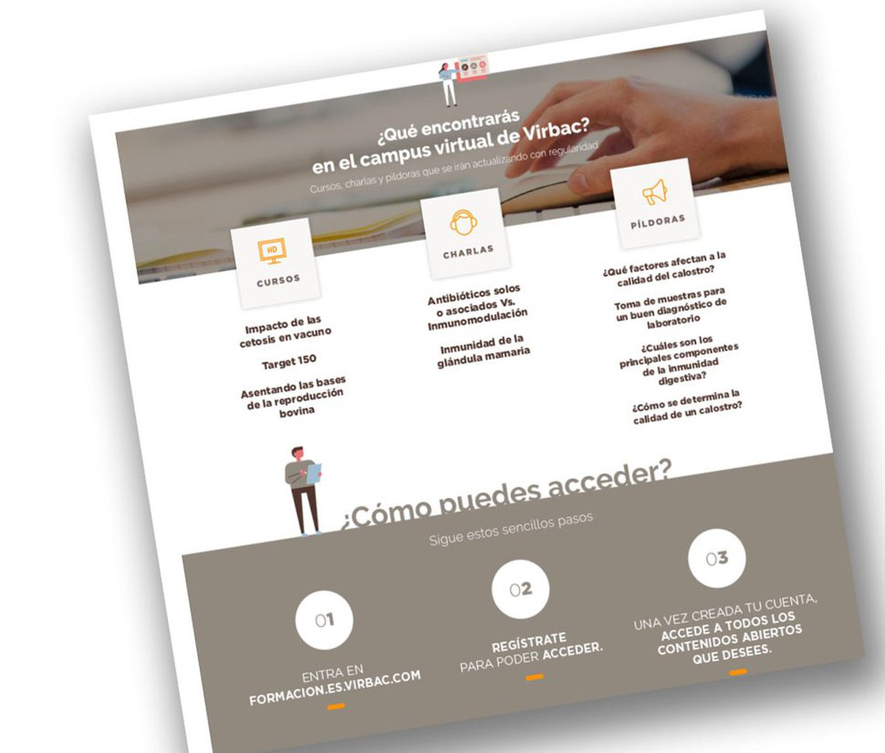 Virbac abre un campus virtual para os veterinarios de animais de produción