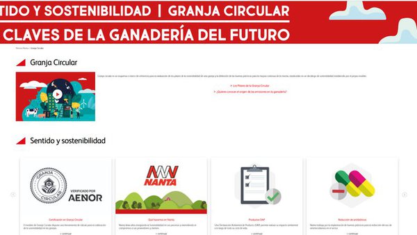 Nanta presenta a páxina web da súa Granja Circular