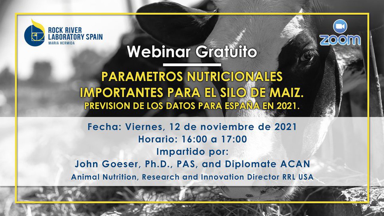 Nuevo webinar sobre parámetros nutricionales importante para el silo de maíz